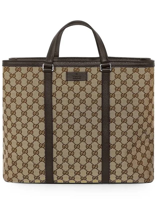 GG Supreme Canvas Tote Bag Brown - GUCCI - BALAAN 6