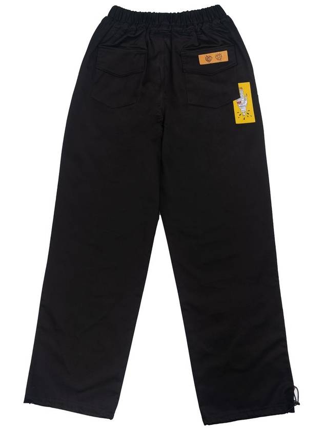 Embroidery Cotton Wide Pants Black - GRAPHISTE MAN.G - BALAAN 3