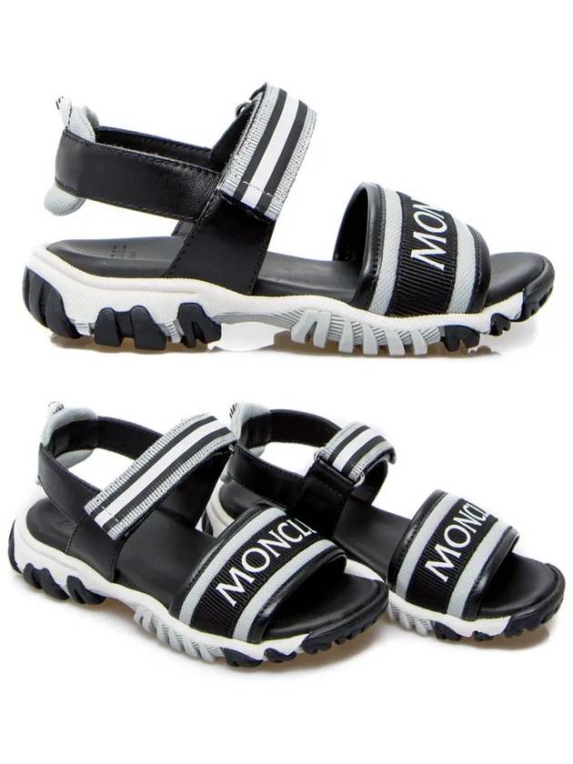 Kids Women Logo Embroidered Sandals 4L700 00 02SU0 998 - MONCLER - BALAAN 1