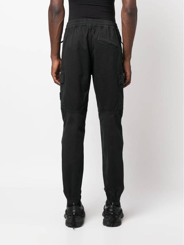 Wappen Patch Cargo Track Pants Black - STONE ISLAND - BALAAN 6