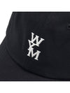 Embroidered Logo Cotton Ball Cap Black - WOOYOUNGMI - BALAAN 7