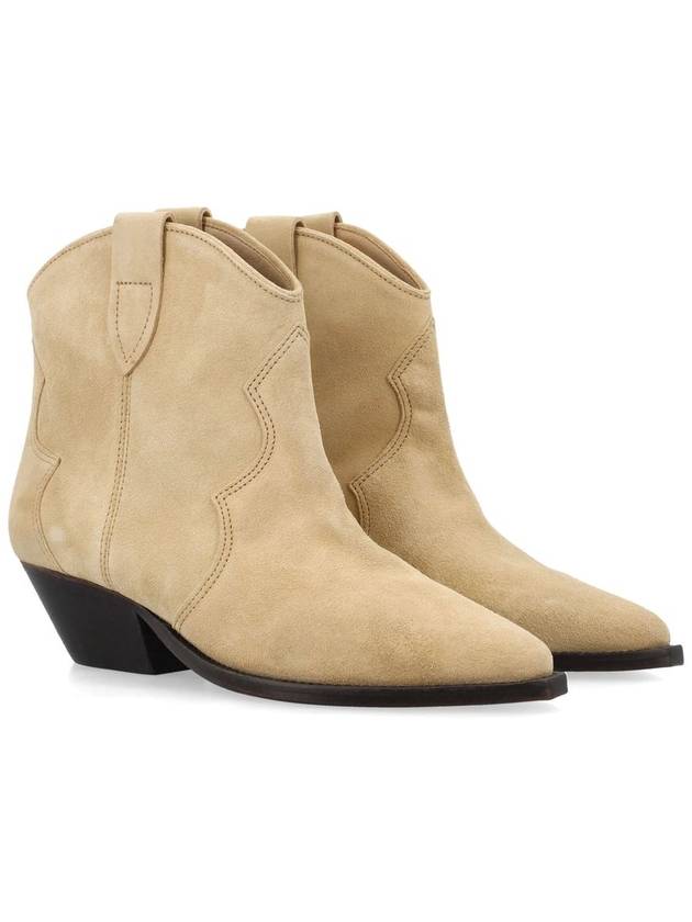 Dwina suede middle boots beige - ISABEL MARANT - BALAAN 3