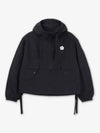 Boke 2 0 Hoodie Zipped Windbreaker Black - KENZO - BALAAN 2