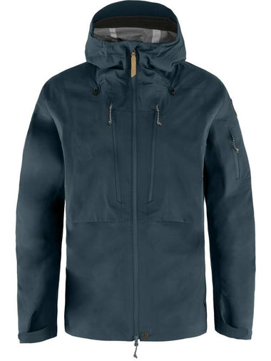 Men's Keb Eco Shell Zip-Up Hoodie Navy - FJALL RAVEN - BALAAN 1