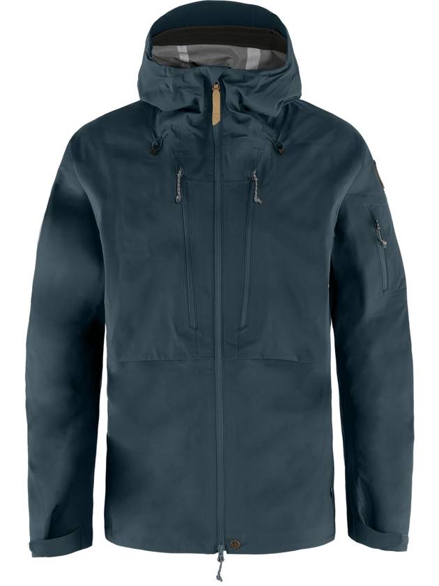 Men's Keb Eco Shell Zip-Up Hoodie Navy - FJALL RAVEN - BALAAN 2