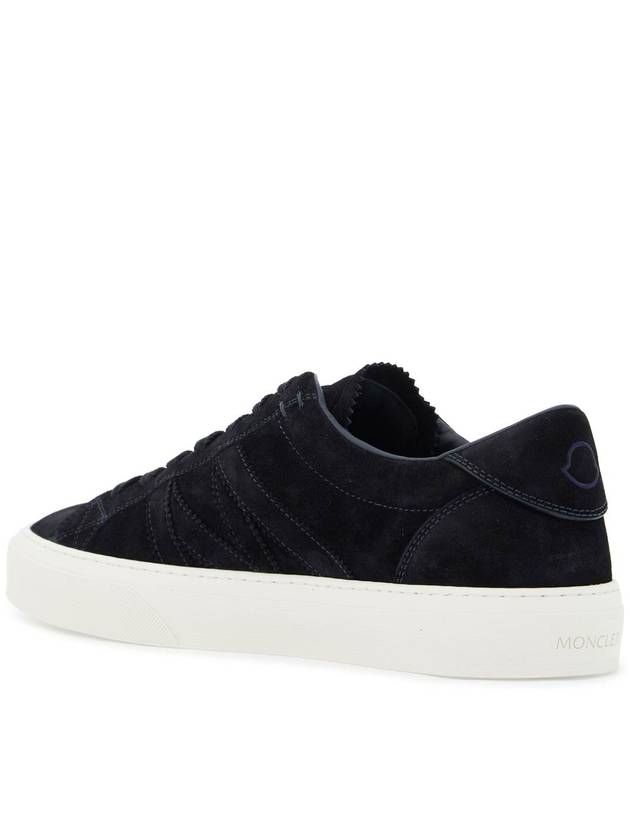 Monaco2 Low-Top Sneakers Dark Blue - MONCLER - BALAAN 4