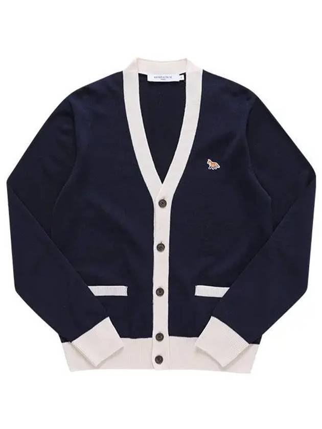 Baby Fox Bicolor Classic Cardigan Navy - MAISON KITSUNE - BALAAN 2