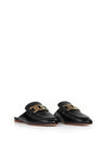 Metal Chain Leather Mule Black - TOD'S - BALAAN 3