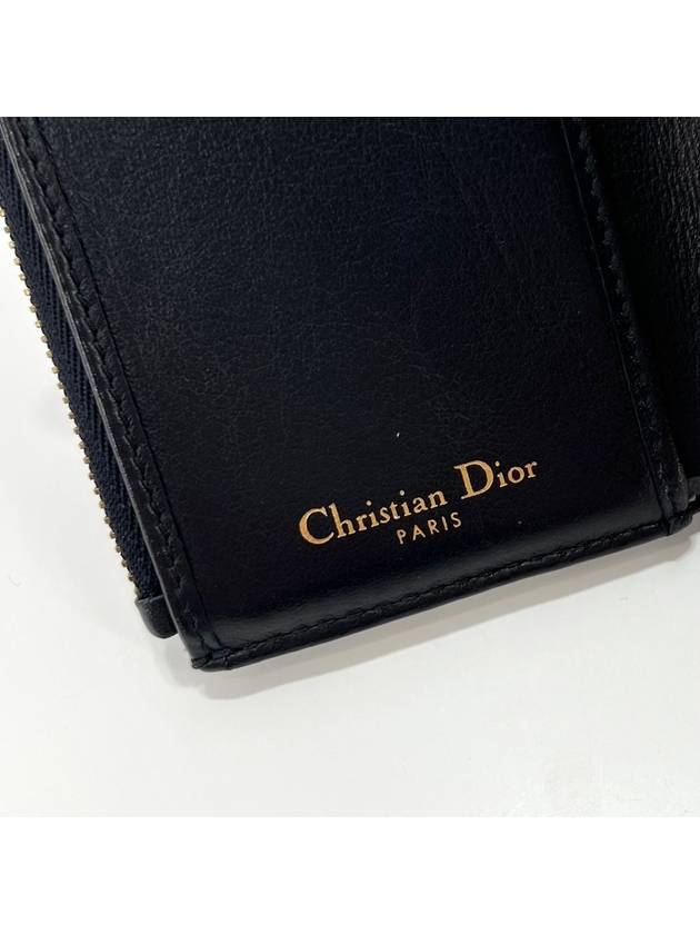 Oblique Saddle Lotus Half Wallet S5652CTZQ - DIOR - BALAAN 6