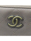 gray clutch bag - CHANEL - BALAAN 3