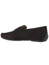 Men's City Gomino Suede Driving Shoes Brown - TOD'S - BALAAN 4