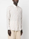 FF Linen Long Sleeve Shirt Rock - FENDI - BALAAN 2