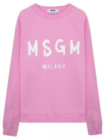 Brushed Logo Sweatshirt Women - MSGM - BALAAN 1