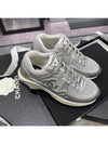 sneakers fabric laminated light gray silver - CHANEL - BALAAN 3