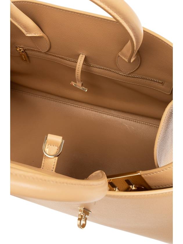 FERRAGAMO ‘Hug’ Shoulder Bag, Women's, Beige - SALVATORE FERRAGAMO - BALAAN 5