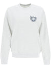 Emblem Logo Printing Cotton Sweatshirt Gray - SPORTY & RICH - BALAAN 1