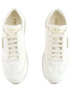 Leather Low Top Sneakers Ivory - PRADA - BALAAN 2