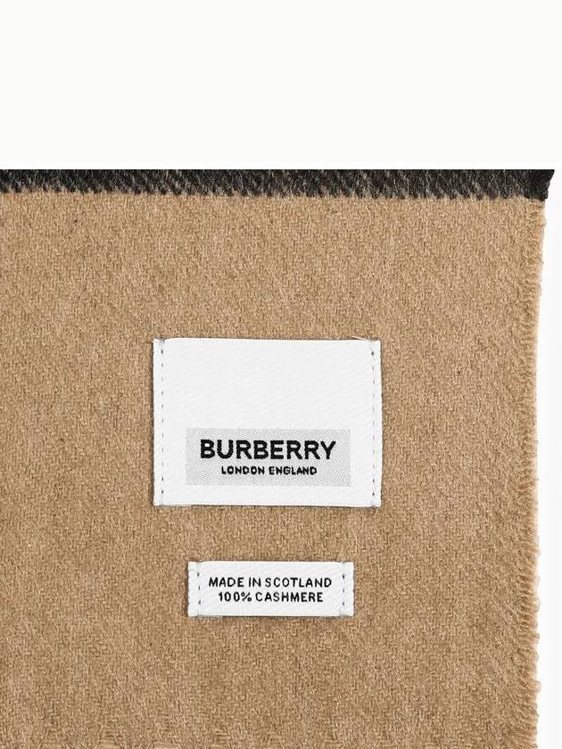 Check Fringe Cashmere Muffler - BURBERRY - BALAAN 4