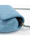 Classic caviar sunglasses case chain mini bag light blue AP2044 - CHANEL - BALAAN 4