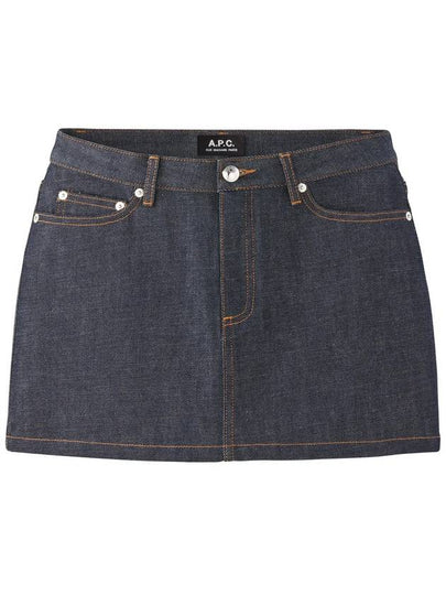 Women's Mini Jupe Denim Skirt Indigo - A.P.C. - BALAAN 2