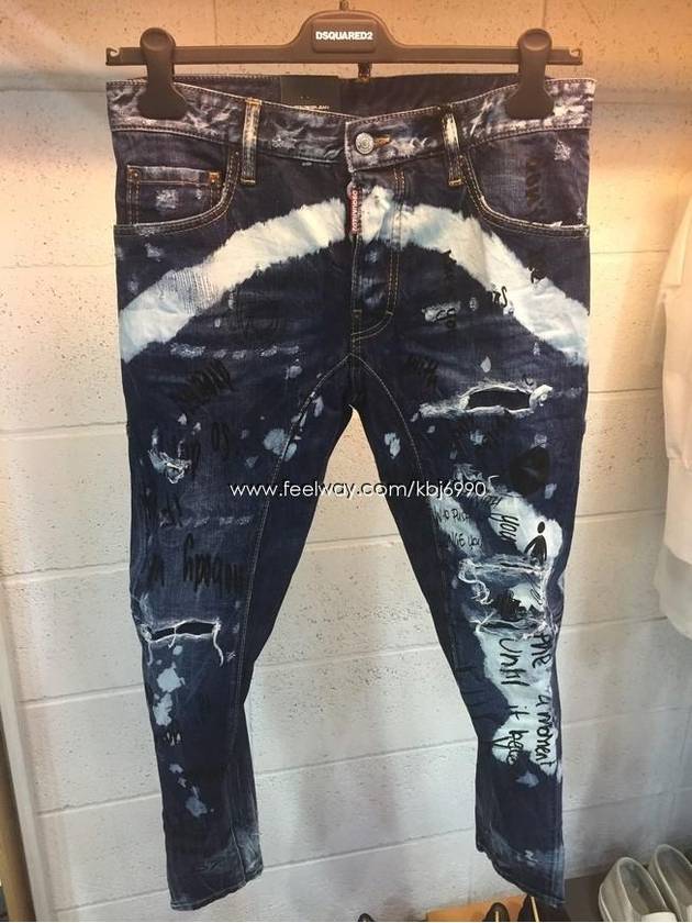 Men's Graffiti Tide Biker Jeans S74LB0245 - DSQUARED2 - BALAAN 2