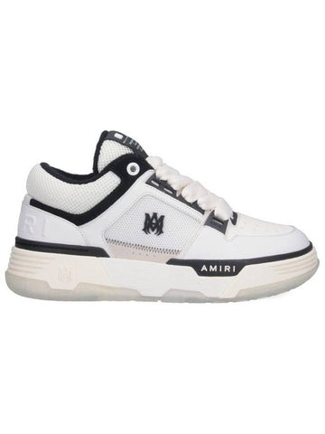 White And Black Chunky Sneakers With Logo Detail In Leather And Mixed Tech Fabrics Man - AMIRI - BALAAN 1