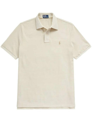 24 ss Cotton Polo Shirt 710910898006NATURAL B0031077568 - POLO RALPH LAUREN - BALAAN 1