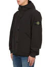 Soft Shell-R E.Dye Pure Insulation Technology Recycled Polyester Primaloft Hooded Jacket Black - STONE ISLAND - BALAAN 4