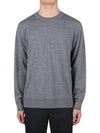 Men's Icon Striped Wool Long Sleeve T-Shirt Grey - BURBERRY - BALAAN 3