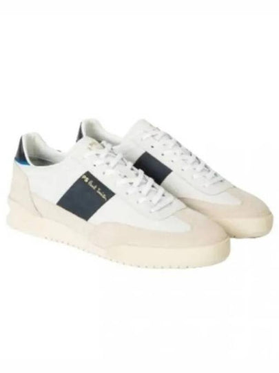 Dover Suede Leather Low Top Sneakers White - PAUL SMITH - BALAAN 2