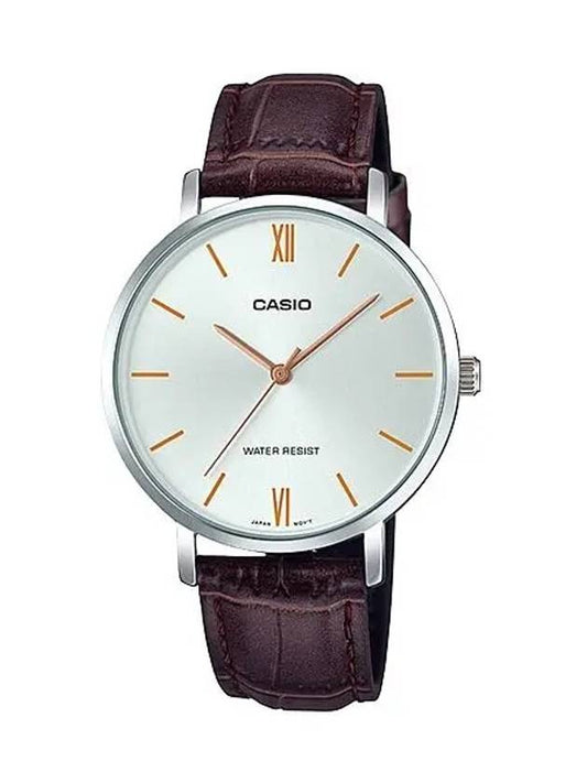 leather watch silver - CASIO - BALAAN 2