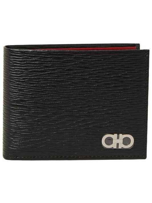 ID Window Gancini Half Wallet Black - SALVATORE FERRAGAMO - BALAAN 2