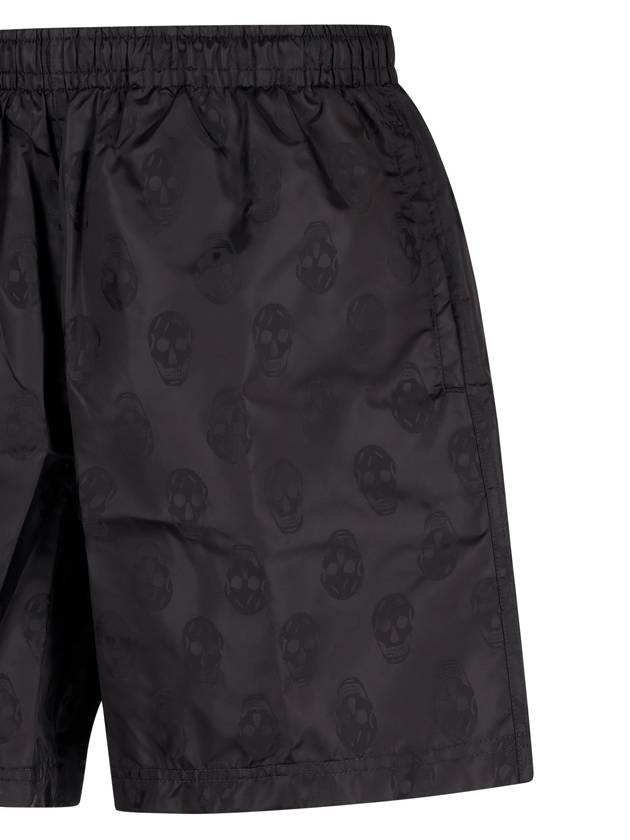 SWIMMING SHORTS PRINTED WITH SKULL - ALEXANDER MCQUEEN - BALAAN 3