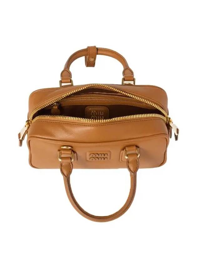 Arkady Leather Bag Cognac 5BB142 ACR3 F0046 - MIU MIU - BALAAN 4