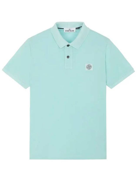 Logo Patch PK Shirt Mint - STONE ISLAND - BALAAN.