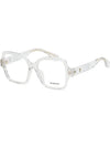 Glasses frame BE2374F 3024 transparent horn rim square Asian fit - BURBERRY - BALAAN 7