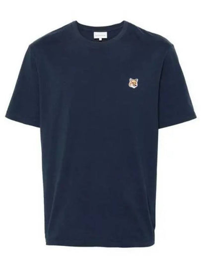 Fox Head Patch Classic Short Sleeve T-Shirt Ink Blue - MAISON KITSUNE - BALAAN 2