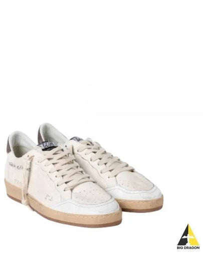 Suede Tab Leather Low Top Sneakers White - GOLDEN GOOSE - BALAAN 2