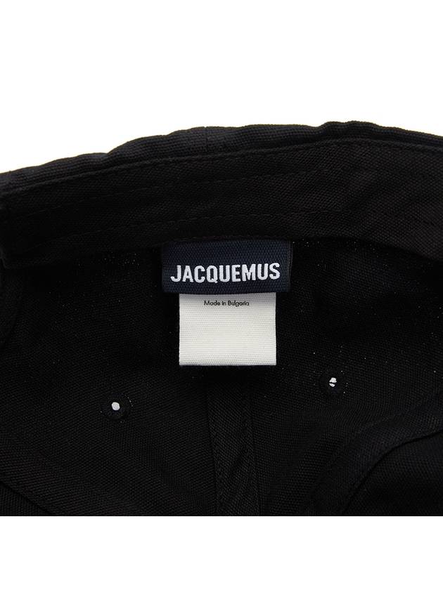 La Casquette Jacquemus Signature Ball Cap Black - JACQUEMUS - BALAAN 9