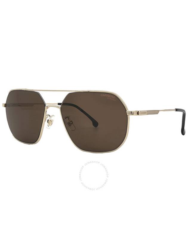 Carrera Brown Pilot Unisex Sunglasses CARRERA 1035/GS 0J5G/70 58 - CARRERA - BALAAN 3