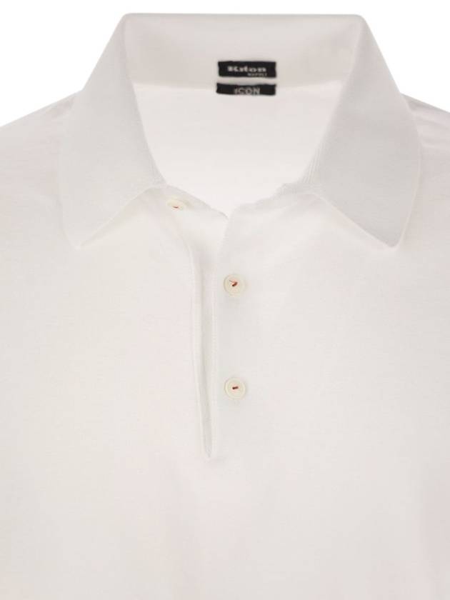 Short-sleeved cotton polo shirt - KITON - BALAAN 4