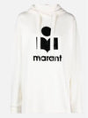 Marly Logo Hoodie White - ISABEL MARANT - BALAAN 2