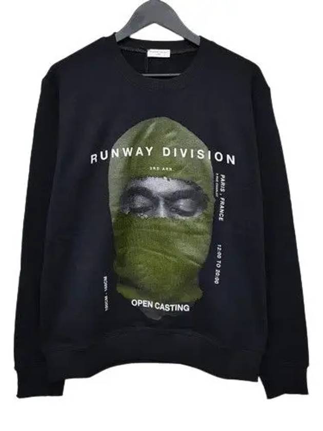 NCW19277 009 Green Mask Sweatshirt Black - IH NOM UH NIT - BALAAN 1