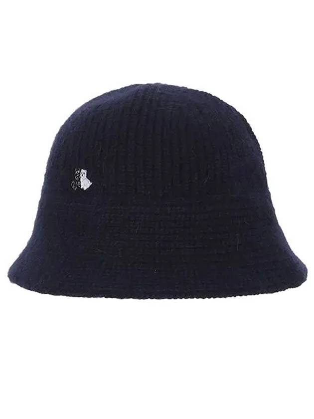 Women s Knit Bucket Hat 8502LXAK NAVY - BLACK&WHITE - BALAAN 2