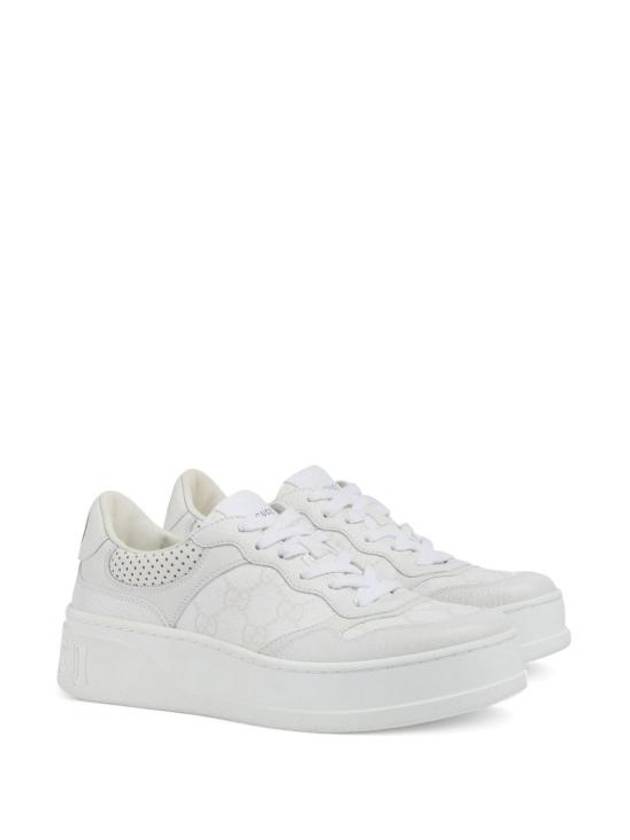 Interlocking G Tag Low Top Sneakers White - GUCCI - BALAAN 3