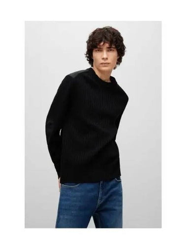 HUGO organic wool relaxed fit knit 50481854 001 - HUGO BOSS - BALAAN 1