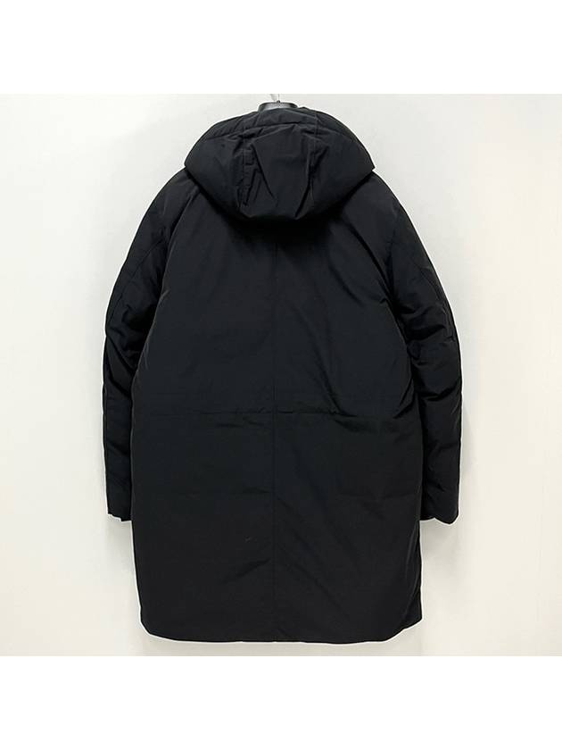 Polyester Micro Twill Long Down Parka Black - STONE ISLAND - BALAAN 3