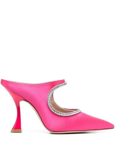 Pink Satin Pumps With Crystals Stuart Weitzman Woman - STUART WEITZMAN - BALAAN 1