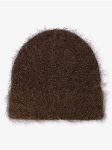 Alpaca blend beanie chocolate FW24FUZZYBEANIECHO - SEFR - BALAAN 1