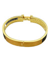 Clic HH Bracelet Gold Noir Mat - HERMES - BALAAN 5